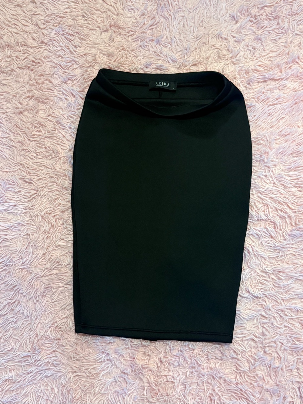 Akira Black Ponte Pencil Skirt